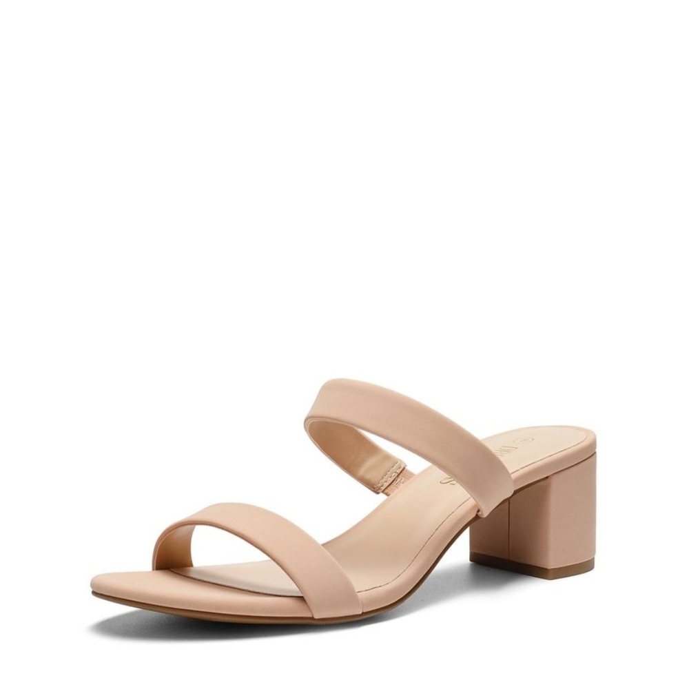Chic Beige Block Heel Sandals